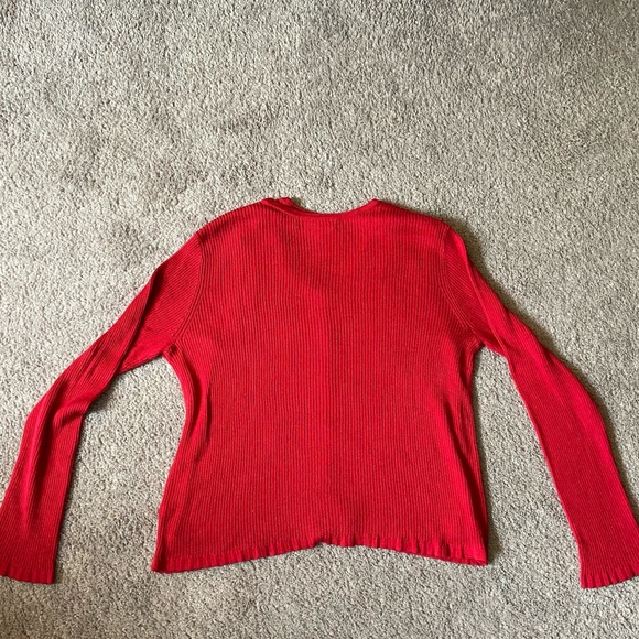 The Limited red cardigan sweater with shell - Picture 3 of 5